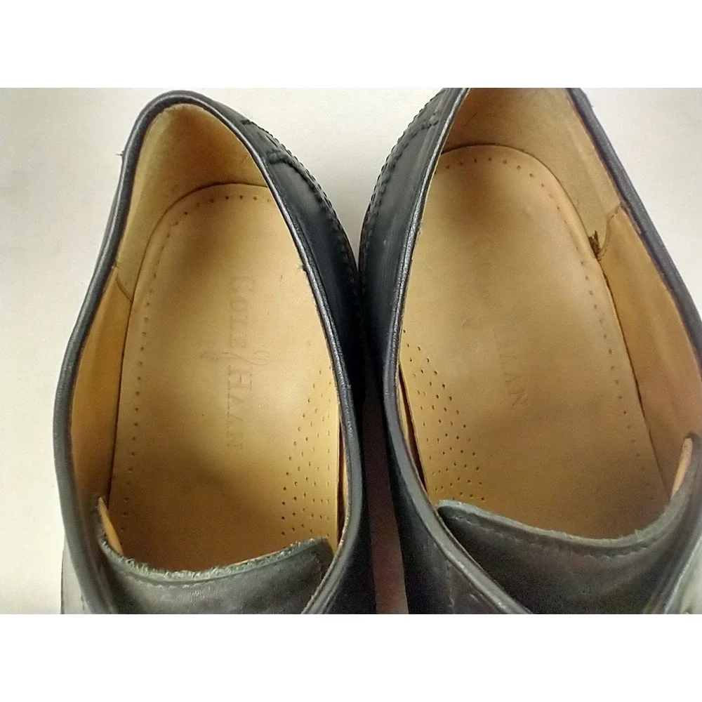 Cole‎ Haan Williams Wingtip Oxford Black Leather Dress Shoes Mens 10.5M C12198